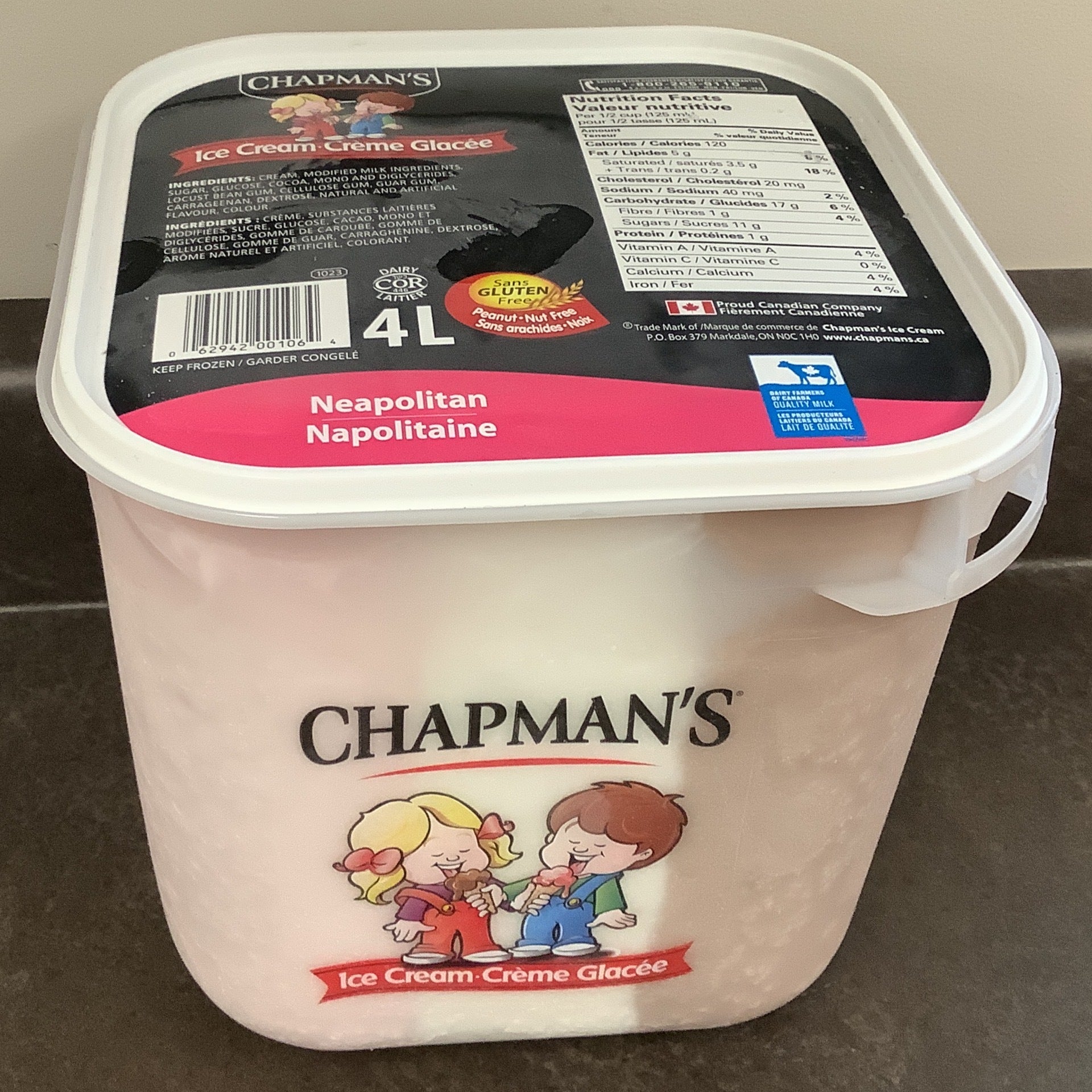 Chapman`s Ice Cream - Neapolitan Stong's Market